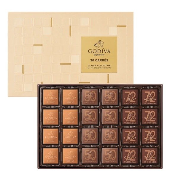 混合纯度巧克力礼盒 36块装