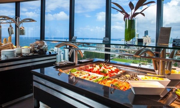 黄金海岸 360度全景餐厅 豪华自助海鲜午餐
