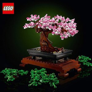 LEGO 10281 超人气植物盆景 可变换樱花粉树叶 应景四月春