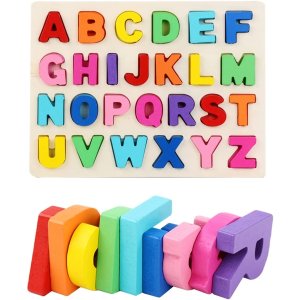 大写字母款 适合3岁+Kunmark 幼儿早教木质字母拼图