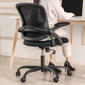 KERDOM 人体工学旋转办公椅 可调背靠+高度 久坐不累保护腰椎