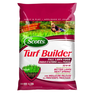 Scotts Turf Builder 秋季草坪肥料 5.7公斤 可覆盖4,306平方英尺面积的草坪。