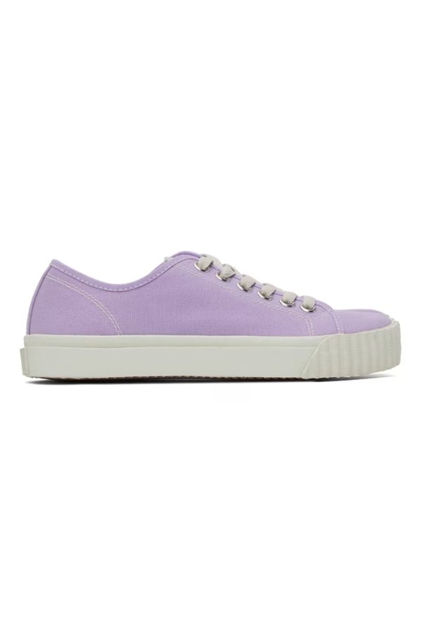 紫色 Tabi 帆布鞋