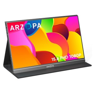闪购：ARZOPA 15.6" 1080P FHD IPS 便携显示器/扩展屏