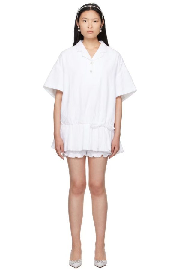 ShuShu/Tong 白色衬衫裙