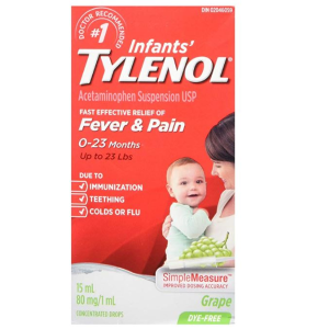 Tylenol 泰诺婴儿退烧止痛滴剂 白葡萄口味