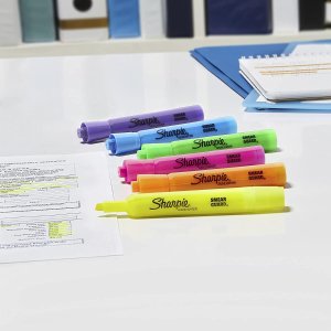 白菜价：Sharpie 彩色荧光笔4支装 不同颜色 笔记划重点