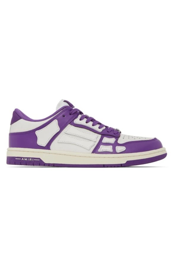 白色 & 紫色 Skel 运动鞋