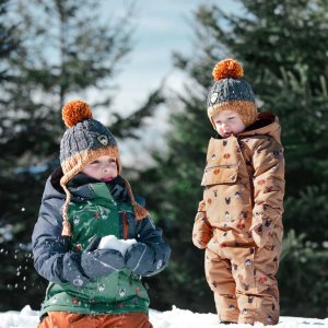 低至5折 机车夹克$38Deux par Deux 儿童滑雪服、冬装 抗寒能力超赞 连体雪服$73