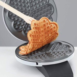 cloer 华夫饼机 心形形状 早餐都是爱你的样子