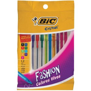 史低价：Bic 彩色圆珠笔1.2mm 14支装 共9种颜色