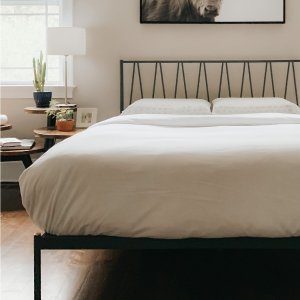 Zinus家具专场 双人木质床架$139、折叠床垫$95
