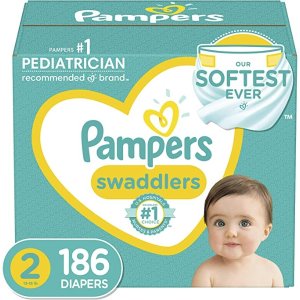 Pampers$0.17/每片Swaddlers 纸尿裤 2号 186片
