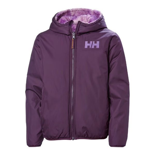 紫色女童双面夹克