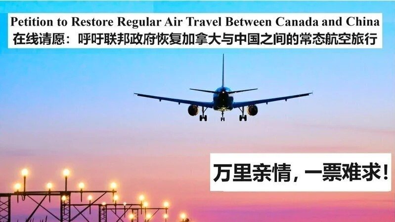 机票涨了两三倍，中转3站！近1.4万人签名请愿，呼吁加拿大政府回复中加航线！