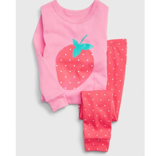 小童草莓睡衣套装