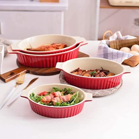 樱桃红烤盘4件套