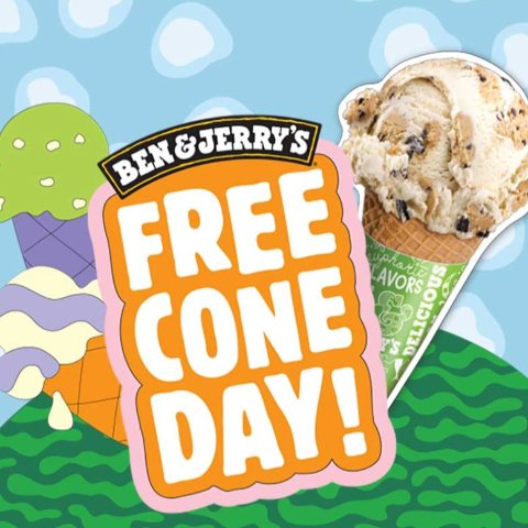 就是今天4月16日 威廉斯堡/汉堡UU们来Ben & Jerry‘s 免费请你吃冰淇淋🍦赶紧码住 一起冲呀