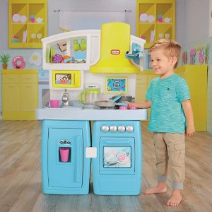 Little Tikes 豪华儿童玩具厨房 可以变形 附带40多个配件