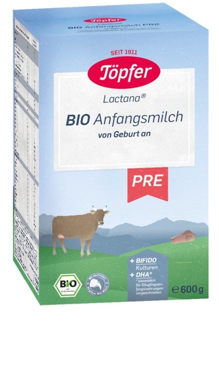 Lactana Bio Pre 有机奶粉 适合新生儿, 600 g
