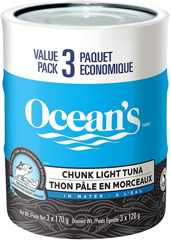 Ocean's 金枪鱼块罐头 170g x 3