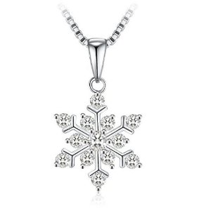 闪购：J.Rosée Necklace "Snowflake" 925纯银雪花锆钻项链