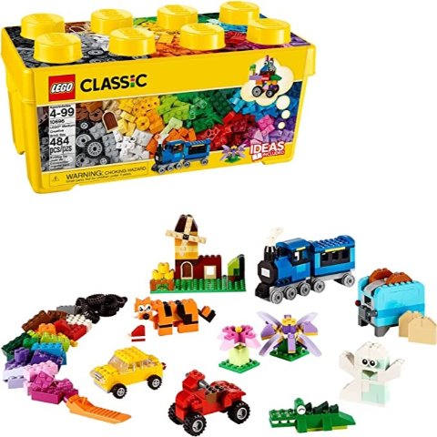 $31.98(org$44.99) 共484 件Lego 乐高经典中号创意积木盒10696 提高动手力 增添亲子互动
