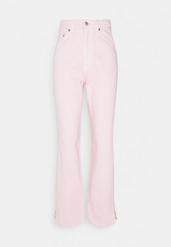 粉色牛仔裤