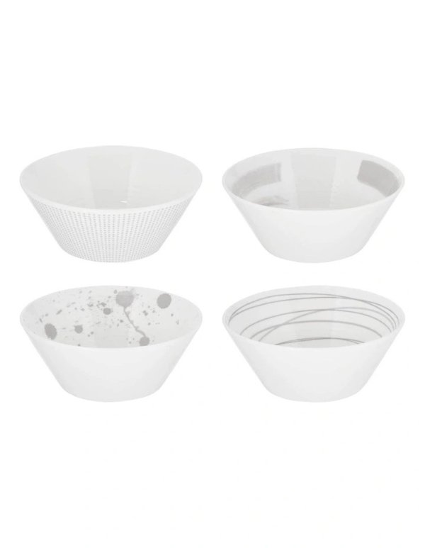 白色瓷碗4个