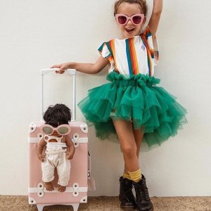 Olli Ella 复古儿童行李箱 孩子的时髦随身登机箱
