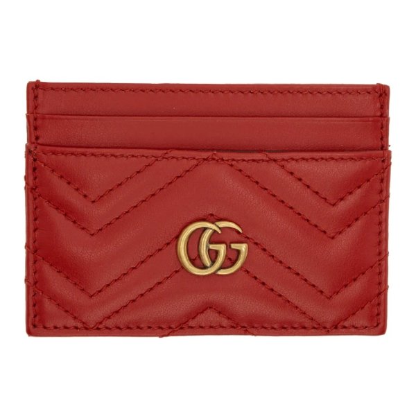 GG Marmont 红色卡包
