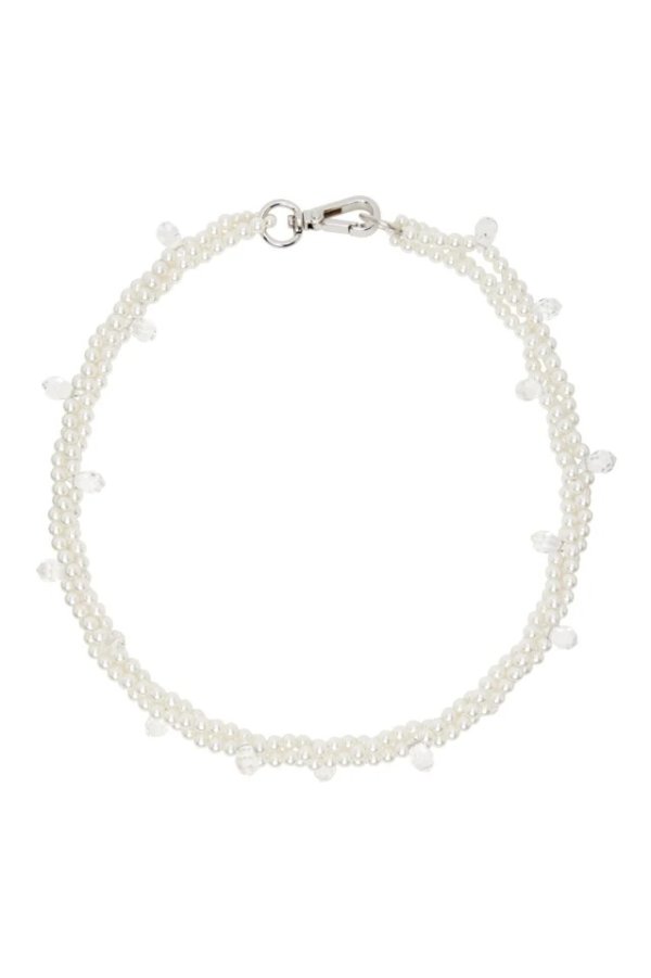 White Twisted 珍珠项链