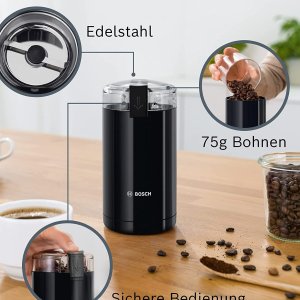 Prime Day 狂欢价：Bosch 咖啡豆研磨机 优质不锈钢刀片 研磨更快速