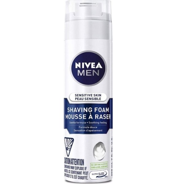 NIVEA MEN 极净刮胡泡 200ml 型男养成必备