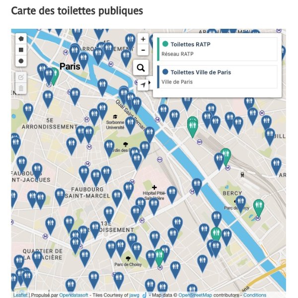 RATP公共厕所地图
