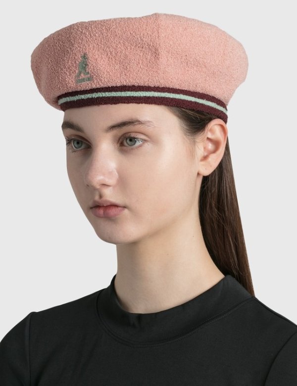 粉色报童帽