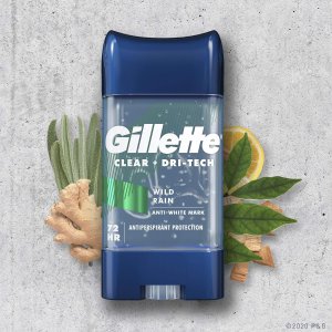 Gillette 吉列男士止汗除臭剂2件装 72小时有效 清新野雨香
