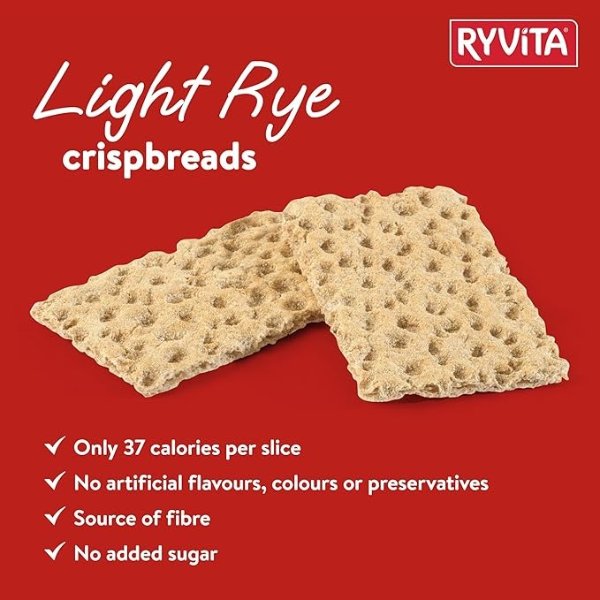 Ryvita 黑麦薄脆面包片 250g