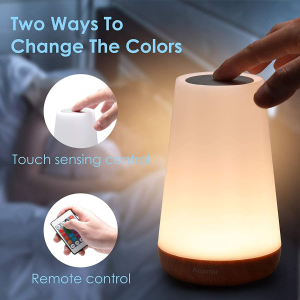 Auxmir LED床头灯 亮度颜色可调节 USB充电 光鲜柔和护眼