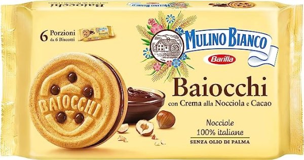 Mulino Bianco 榛子零食饼干 336g