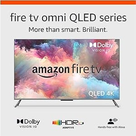 Fire TV 65" Omni QLED Series 4K UHD smart TV, Dolby Vision IQ Fire TV ...