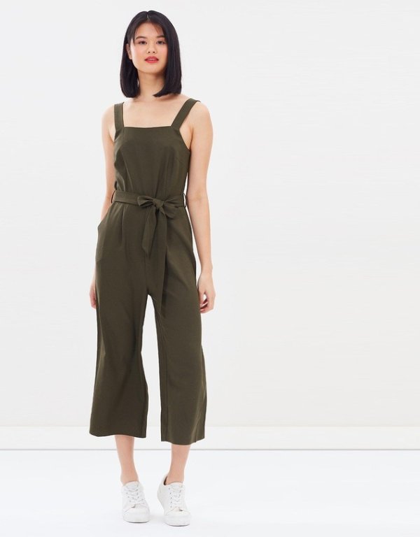 Khaki Culotte 连体裤