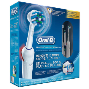 Oral B Pro 2000 电动牙刷超值套装 2支牙刷+4个替换刷头