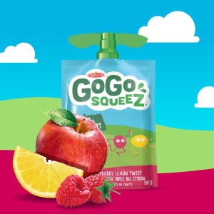 GoGo squeeZ 天然水果宝宝果泥4袋x90g 健康营养辅食