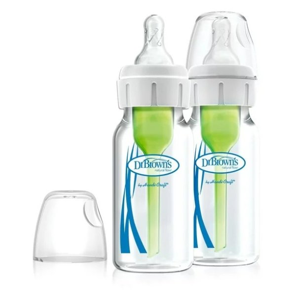 ® 自然流动防胀气选项 + 窄型婴儿奶瓶