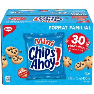 Chips Ahoy！迷你趣多多 30包装 450g 你的能量小饼干