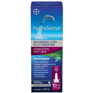 史低价：HydraSense 桉树鼻腔喷雾剂20ml 快速缓解鼻塞无依赖性