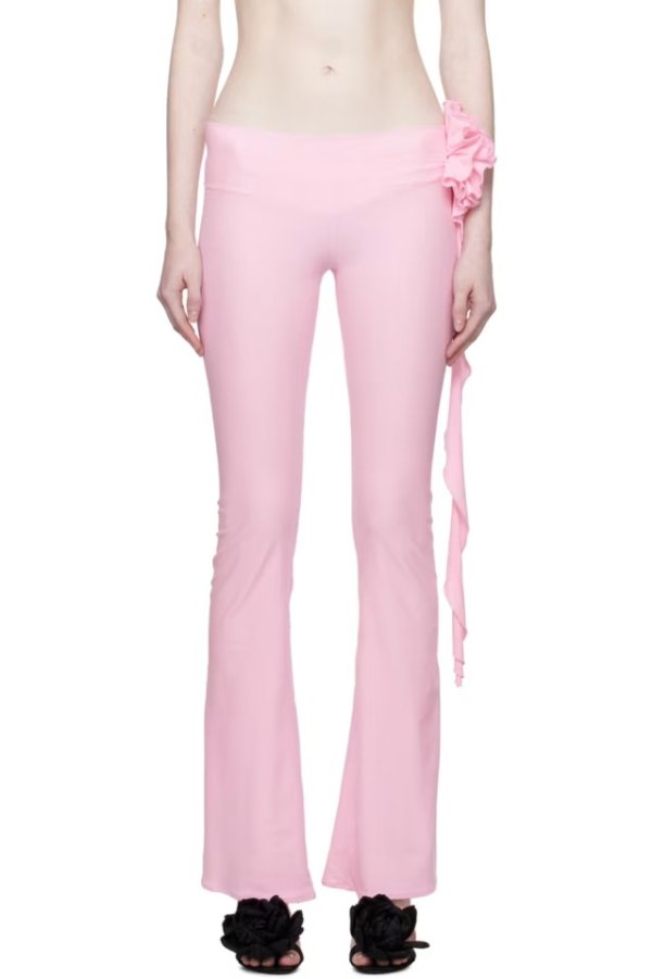 粉色花朵裤子