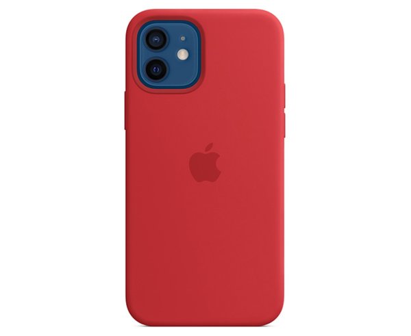 Silicone Case w/ MagSafe For iPhone 12 / 12 Pro - Product Red
