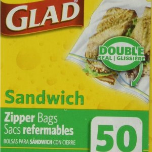 白菜价：Glad Zipper 三明治便携式保鲜袋  日用必备囤货